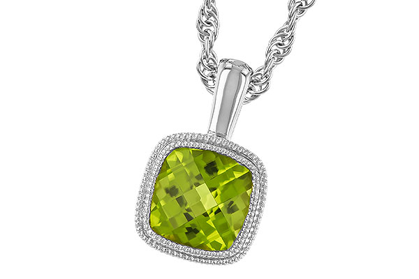 D310-87812: NECKLACE .95 CT PERIDOT