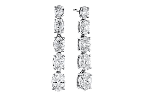H310-88657: EARRINGS 1.90 TW OVAL DIAMONDS