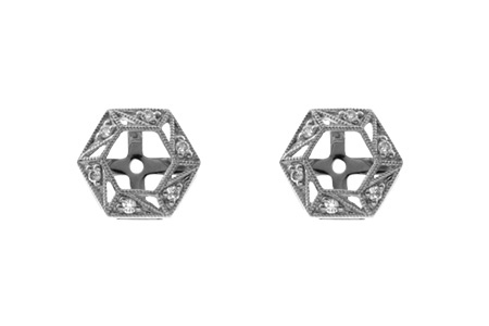 K037-26830: EARRING JACKETS .08 TW (FOR 0.50-1.00 CT TW STUDS)