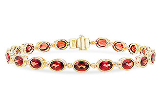A310-84149: BRACELET 9.22 TW GARNET 9.26 TGW