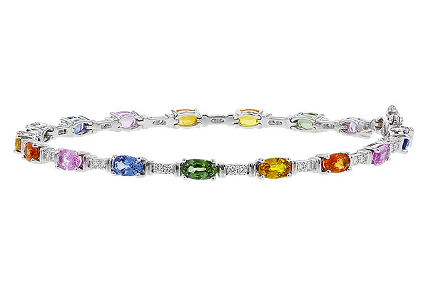 D311-75076: BRACELET 4.76 MULTI-COLOR SAPPH 5.08 TGW (7")