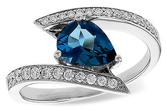 F311-74121: LDS RG 1.04 LONDON BLUE TOPAZ 1.28 TGW (8x6MM)